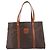 Céline Borsa Tote CELINE Macadam Canvas PVC Leather Brown Gold Auth ki6842A Marrone D'oro - vista 13