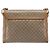 Céline Bolsa de Ombro CELINE Macadam Canvas PVC Beige Gold Auth ki6828 Bege Dourado - vista 2