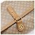 Céline Bolsa de Ombro CELINE Macadam Canvas PVC Beige Gold Auth ki6828 Bege Dourado - vista 21