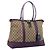 Borsa Tote GUCCI GG Canvas Beige Gold 282325 Auth 204828 D'oro