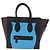 Céline Borsa a mano CELINE Luggage Mini Shopper in pelle Blu Turchese Auth LN125SAM - vista 13