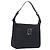 FENDI Schultertasche Nylon Schwarz Silber Auth 203677A