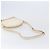 Autre Marque Borsa a tracolla SAINT LAURENT in pelle beige e oro Auth 201477 D'oro - vista 8