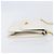 Bolsa de Ombro com Corrente GUCCI em Couro Branco Ouro Auth 204318 Dourado - vista 3