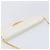 Bolsa de Ombro com Corrente GUCCI em Couro Branco Ouro Auth 204318 Dourado - vista 6