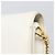 Bolsa de Ombro com Corrente GUCCI em Couro Branco Ouro Auth 204318 Dourado - vista 9