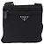 Borsa a Tracolla PRADA Nylon Nero Argento Auth 200013A - vista 13
