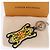 LOUIS VUITTON LV MADE Porte Cles Tiger Charm Leather Yellow MP3221 Auth ar14222M Silber Gelb - Ansicht 11