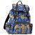 Mochila BURBERRY Nova Check Nylon Beige Silver Auth mr2901A Plata