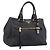 Bolsa PRADA em couro 2way Preta Dourada BN2793 Auth am12660V Preto Dourado