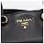 Bolsa PRADA em couro 2way Preta Dourada BN2793 Auth am12660V Preto Dourado - vista 17