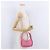 Bolsa de mão PRADA Nylon Pink Silver Auth 204035V Prata Rosa - vista 30