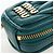 Miu Miu Matelasse Neck Mini Pouch Leather Green Gold Tone Auth 167613M Verde - vista 17