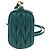 Miu Miu Matelasse Neck Mini Pouch Leather Green Gold Tone Auth 167613M Verde - vista 2