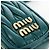 Miu Miu Matelasse Neck Mini Pouch Leather Green Gold Tone Auth 167613M Verde - vista 20