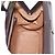 Bolsa de mão GUCCI em couro marrom e dourado Auth LN133V - vista 19