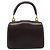 Bolsa de mão GUCCI em couro marrom e dourado Auth LN133V - vista 2