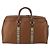 Borsa Boston Burberrys in pelle marrone tono oro Auth 201252A - vista 2