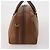 Borsa Boston Burberrys in pelle marrone tono oro Auth 201252A - vista 3