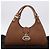 Borsa GUCCI G Jackie in pelle Taurillon Clemence Marrone Oro 130995 Auth am12624M D'oro - vista 12