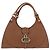 Borsa GUCCI G Jackie in pelle Taurillon Clemence Marrone Oro 130995 Auth am12624M D'oro - vista 13