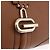 Borsa GUCCI G Jackie in pelle Taurillon Clemence Marrone Oro 130995 Auth am12624M D'oro - vista 19