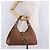 Borsa GUCCI G Jackie in pelle Taurillon Clemence Marrone Oro 130995 Auth am12624M D'oro - vista 27