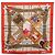 Hermès HERMES Carre 90 Pañuelo de Seda "LE CARNAVAL DE VENISE" Red Auth ki6857 Roja