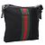 GUCCI Web Sherry Line Schultertasche Canvas Black Silver 387111 Auth 204729A Schwarz Silber