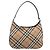Burberrys Nova Check Schultertasche Canvas Beige Silver Auth 203651A Silber - Ansicht 2