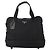 Sac Boston PRADA Nylon Noir Argent Auth 201310 Argenté - vue 13