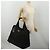 Sac Boston PRADA Nylon Noir Argent Auth 201310 Argenté - vue 26