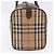 Sac Boston Burberrys Nova Check Canvas Beige Gold Auth 204367 Doré - vue 5