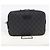 Borsa Clutch GUCCI GG Supreme PVC Nero Argento 495562 Auth 201486V - vista 24