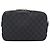 Borsa Clutch GUCCI GG Supreme PVC Nero Argento 495562 Auth 201486V - vista 3