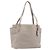 Saco Tote PRADA em couro Taurillon Clemence Cinza Gold Auth am12588V Marrom Dourado