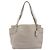 Saco Tote PRADA em couro Taurillon Clemence Cinza Gold Auth am12588V Marrom Dourado - vista 13