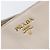 Saco Tote PRADA em couro Taurillon Clemence Cinza Gold Auth am12588V Marrom Dourado - vista 19