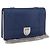 Borsa a tracolla con catena Christian Dior Diorama in pelle blu e argento autentica 204772V
