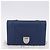 Borsa a tracolla con catena Christian Dior Diorama in pelle blu e argento autentica 204772V - vista 31