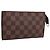 LOUIS VUITTON Damier Ebene Marais Pouch LV Auth 201498A