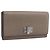 FENDI Celeria Long Wallet Leather Beige Silver 8M0308 Auth BA15601 Silvery