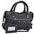 Sac à main BALENCIAGA Classic Mini City en cuir Gris Argent 300295 Auth ka6230SAM Marron Argenté
