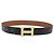 Hermès Cintura HERMES Constance H in pelle 33.9"" Nero Oro Auth 204104 D'oro