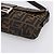Borsa a tracolla FENDI Zucca Canvas Mamma Baguette Nero Marrone Auth 203886V - vista 14