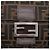 Borsa a tracolla FENDI Zucca Canvas Mamma Baguette Nero Marrone Auth 203886V - vista 19