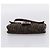 Borsa a tracolla FENDI Zucca Canvas Mamma Baguette Nero Marrone Auth 203886V - vista 5