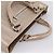 Céline CELINE Boogie Bag Handtasche aus Leder Beige Silber Auth 204756 - Ansicht 7
