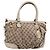 Borsa GUCCI GG Canvas Sukey 2way Beige Gold 247902 Auth 201493 D'oro