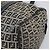 Borsa Boston FENDI Zucchino Canvas Navy Silver Auth 203884 Argento Blu navy - vista 14